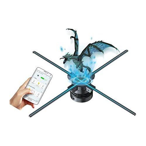Missyou Hologram Projector, 3D -Projektor 700 Videobibliotheken, Horror -Werbeanzeige, Ausstellungen, Einkaufsmöglichkeiten (80 cm (WiFi + App Bluetoo