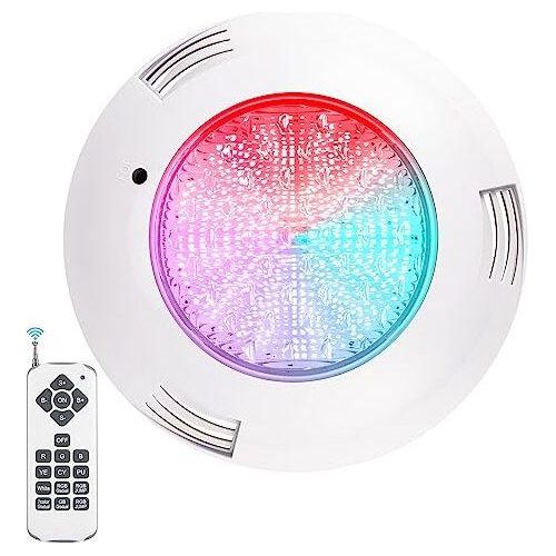 LEDMO RGB LED Unterwasserpool-Beleuchtung, Par56 eingebaute Gehäuse 38 W Scheinwerfer (ersetzt 300 Halogenlampen), IP68 wasserdicht, Lichter Fernbedie
