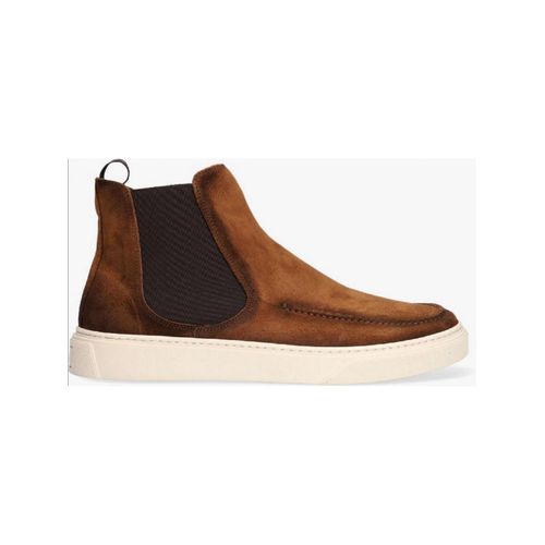 Giorgio 31825 bruin/cognac suède boots met witte zool