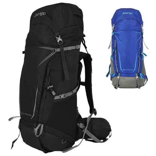 VANGO Trekkingrucksack Denali Pro S 60:70 L Outdoor Wander Rucksack Regenschutz Farbe: black