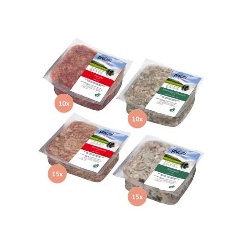 ProCani BARF-Paket pur 4 Sorten Rind und Innerei