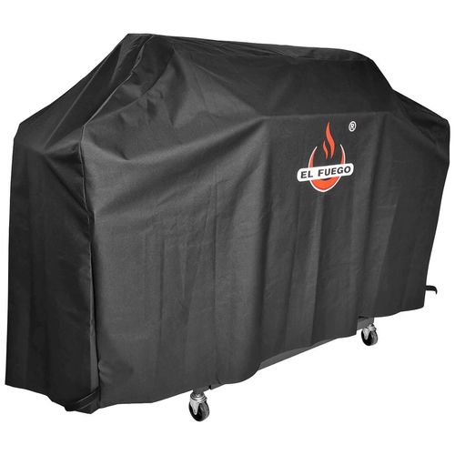 Grill-Schutzhülle EL FUEGO, schwarz, B:161,5cm H:110cm L:58cm, Polyester, Planen, passend für El Fuego Grill 