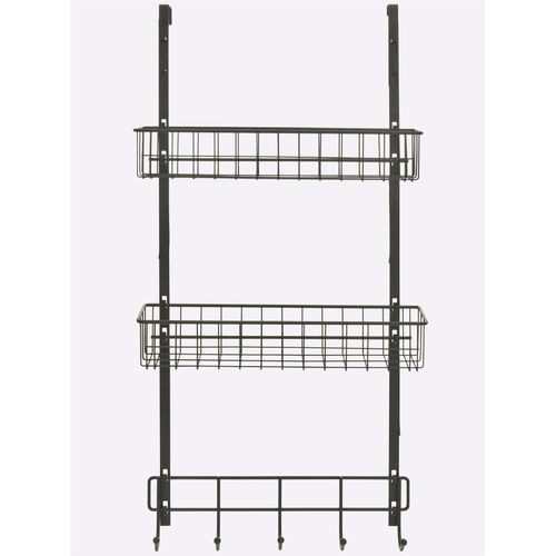 Gewürzregal HEINE HOME, schwarz, B:39cm H:75cm T:10cm, Metall, Regale