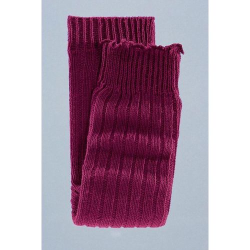 Beinstulpen LAVANA, Damen, lila (bordeaux, schwarz), Strick, Wolle, meliert, casual, Stulpen, und Armstulpen