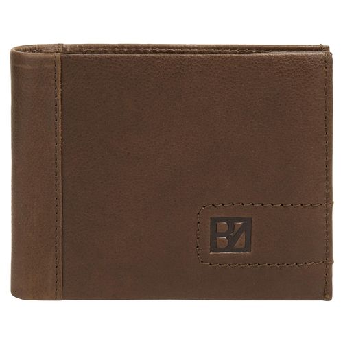Geldbörse BODENSCHATZ, braun, Leder, unifarben, casual, Kleinlederwaren, echt Leder
