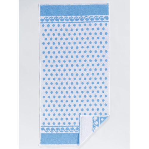 Handtuch ROSS Gr. 1, blau, B:50cm L:100cm, Walkfrottee, 100% Baumwolle, Handtücher (Packung)