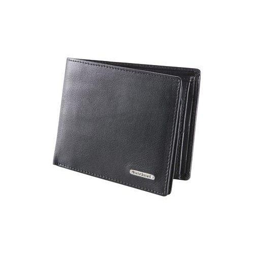 Geldbörse BRUNO BANANI, Damen, schwarz, Leder, Kleinlederwaren, aus Leder mit Logo Plakette