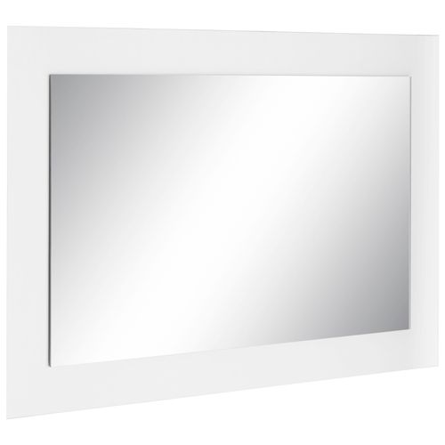 Spiegel BORCHARDT MÖBEL "Finn", weiß, B:89cm H:45cm T:2cm, Glas, Spiegel, mit Rahmen