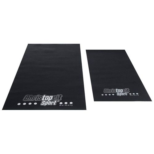 Bodenschutzmatte CHRISTOPEIT SPORT Gr. 120, schwarz, Bodenschutzplatten, B/H/L: 60cm x 0,3mm x 120cm, B:60cm H:0,3mm L:120cm