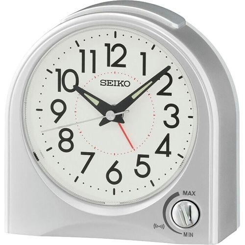 Quarzwecker SEIKO, silber (silberfarben), Wecker, Wecker, Reisewecker, Piepalarm, Schlafzimmer, Geschenkidee