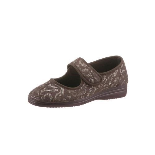 Hausschuh CLASSIC, Damen, Gr. 41, braun, Textil, Basic, Schuhe