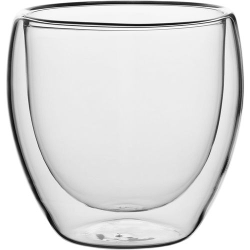 Cappuccinotasse MÄSER "Cappuccino Set, aus Glas", transparent, B:8,5cm H:9cm Ø:8,5cm, Glas, Trinkgefäße, 6er Set
