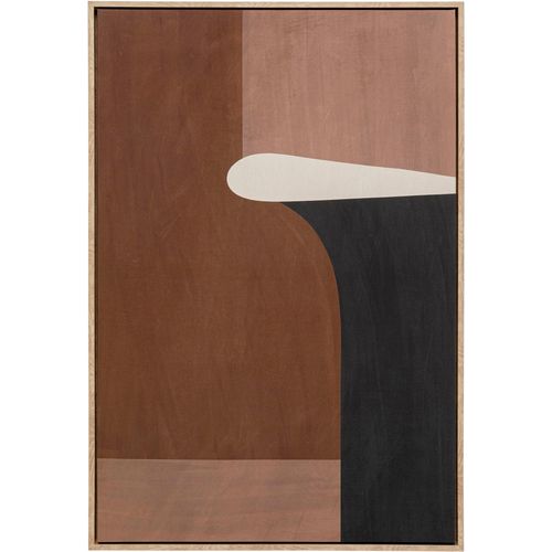 Leinwandbild KARE DESIGN "Leinwandbild Classic Shape Blacky", braun (farbe bild(er): braun), B:60cm H:90cm T:3cm, Bilder