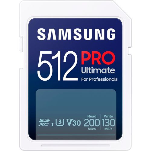 SAMSUNG Speicherkarte "PRO Ultimate UHS-I SD", weiß, 512 GB, Speicherkarten