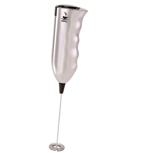 Milchaufschäumer GEFU "MARCELLO", silber, B:4,6cm H:21,4cm T:2,8cm, Milchaufschäumer, leistungsstarker Motor, schnelle Schaumerzeugung