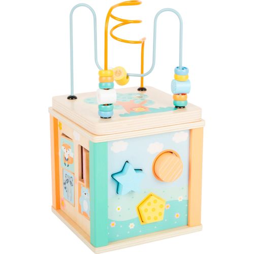 Motorikwürfel SMALL FOOT "Motorikwürfel, pastell", bunt, Motorikspielzeug, KinderB:15cm H:30cm T:15cm, Kunststoff, Holz, Metall, B:15cm H:30cm T:15cm