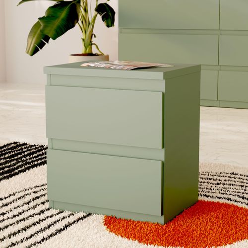 Kommode FORTE "EDMORE", grün, B:41,8cm H:49,3cm T:32,2cm, Sideboards, Kommode, Kommode, Breite ca. 42 cm