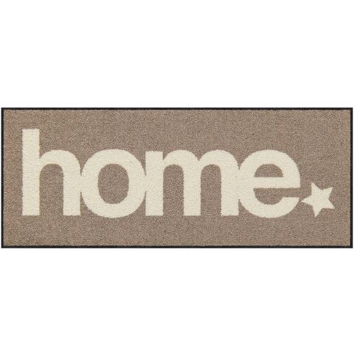 Fußmatte SALONLOEWE, grau (taupe, ecru), B:30cm H:7mm L:75cm, Polyamid, Polyamid, Teppiche