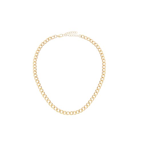 Panzerkette LASCANA, Damen, Gr. Metall, gold (goldfarben), modisch, Halsketten, Halskette, Halsschmuck, Gliederkette