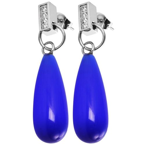 Paar Ohrhänger ADELIA´S, blau, Ohrringe, Damen, Damen, Edelstahl