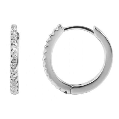 Paar Creolen ADELIA´S, silber, Ohrringe, Damen, Damen, Silber 925 (Sterlingsilber)