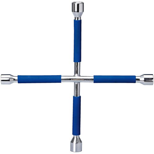 Kreuzschlüssel GOODYEAR, blau (blau, silberfarben), B:37,5cm H:43,5cm L:4cm, Stahl, Schraubenschlüssel