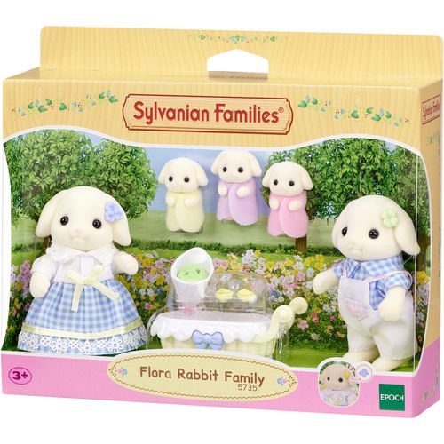 Spielfigur SYLVANIAN FAMILIES "Spielset Kaninchen Familie (5735)", bunt, Spielfiguren, Kinder