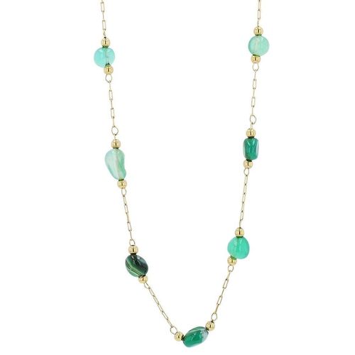 Kette mit Anhänger ADELIA´S, gold, Halsketten, Damen, unbekannt, Edelstahl