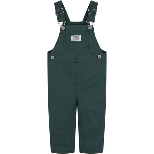 Latzhose LEVI'S KIDS, Jungen, Gr. 3M (62), N-Gr, grün (bistro grün), Obermaterial: 98% Baumwolle, 2% Elasthan, lang, Hosen