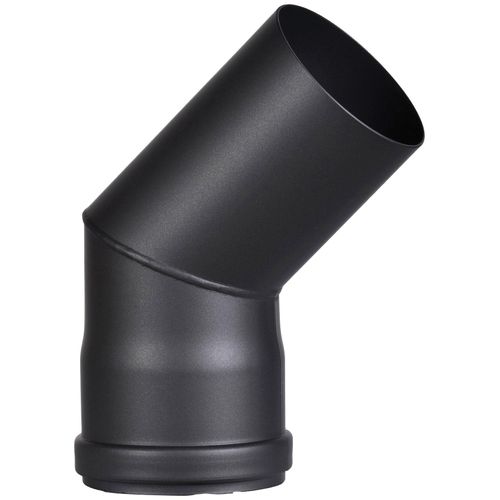 Ofenrohr FIREFIX, schwarz, B:11cm H:25cm L:17cm, Stahlblech, Rohre, ohne Tür
