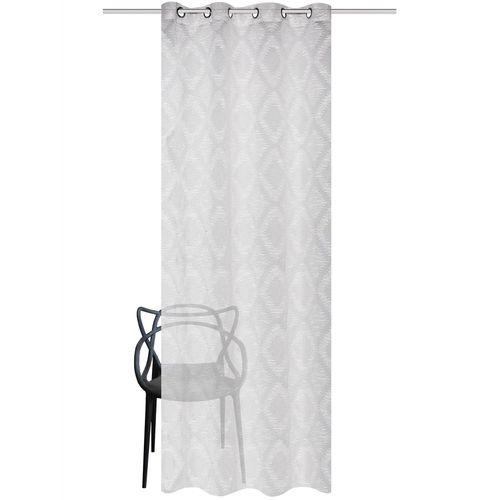 Gardine HEINE HOME, grau, B:140cm H:245cm, Polyester, Gardinen