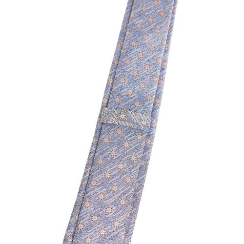 Krawatte ETERNA, Herren, Gr. One Size, blau (navy, orange), Seide, klassisch, Krawatten