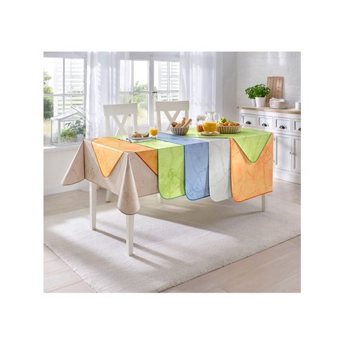 Tischdecke Gr. 1, blau (hellblau), B:80cm L:80cm, Tischdecken, Gartentischdecke