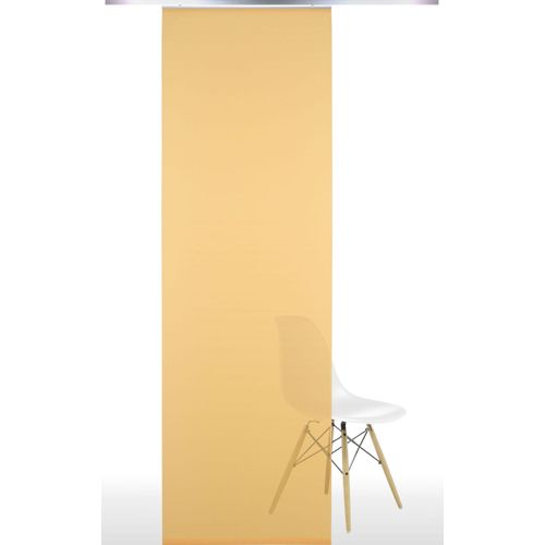 Schiebegardine LIEDECO Gr. 1, gelb, B:60cm H:245cm, Polyester, Gardinen, HxB: 245x60, ohne Paneelwagen