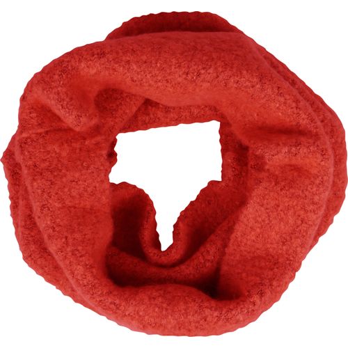 Loop CAPELLI NEW YORK, Damen, rot, Strick, Materialmix, unifarben, casual, Modetücher, mit kuscheligem Tragegefühl