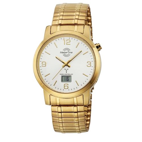 Funkuhr, gold (goldfarben), Armbanduhren, Herren