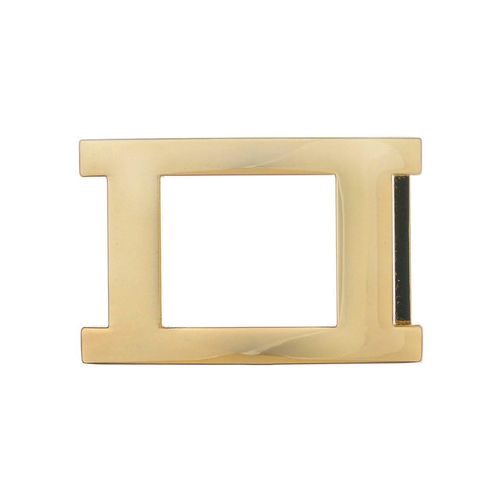 Gürtelschnalle, Damen, silber (silberfarben), Obermaterial: 100% Metall, RETTUNGSRING BY SHOWROOM 019, unifarben, klassisch,modisch, Gürtel, Wechselschnalle »Viereck Gold«