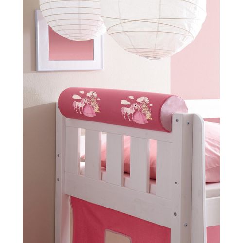 Nackenrolle TICAA, bunt (pink, hellrosa), L:79cm Ø:16,5cm, Baumwolle, Funktionskissen