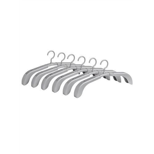 Kleiderstange HEINE HOME, silber (silberfarben), H:20cm T:4cm, Kunststoff, Kleiderstangen