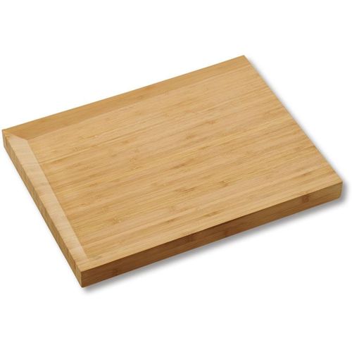 Schneidebrett KESPER, beige (natur), B:28cm H:2,5cm L:38cm, Bambus, Schneidebretter, 100% FSC-zertifiziertem Bambus, zwei Schraubfüße - schräge Fläche