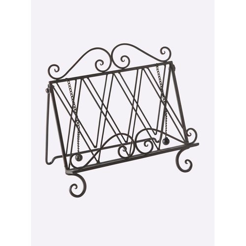 Buchstütze HEINE HOME, schwarz, T:20cm, Metall, Buchstützen