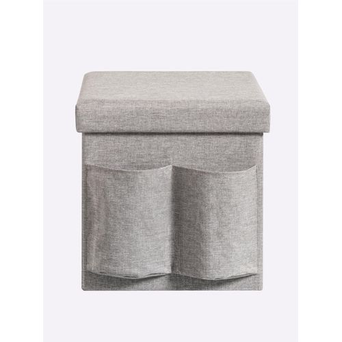 Hocker HEINE HOME, grau, B:38cm H:38cm T:38cm, Hocker