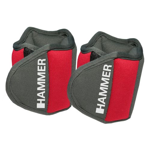 Gewichtsmanschette HAMMER "Hammer Set: Gewichtsmanschetten", grau (grau, rot), Hanteln