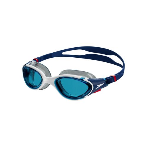 Schwimmbrille SPEEDO "H Schwimmbrille", blau (blau, weiß), Sportbrillen, mit Markenlogo
