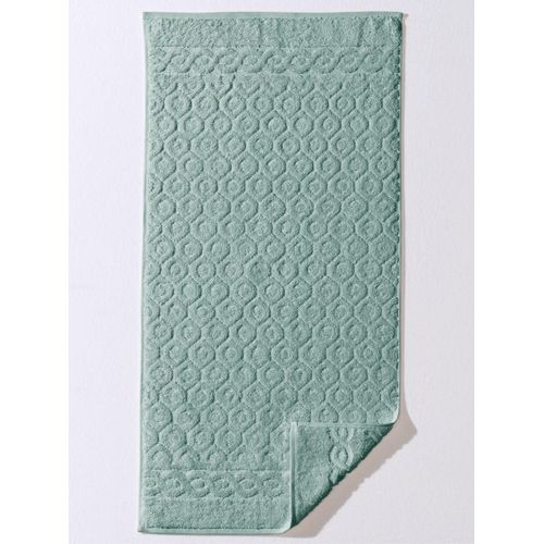 Handtuch ROSS Gr. 1, blau (wintertürkis), B:50cm L:100cm, Walkfrottee, 100% Baumwolle, Handtücher (Packung)