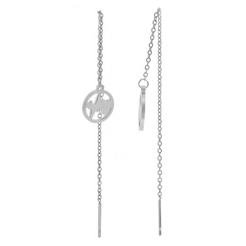 Paar Ohrhänger ADELIA´S, silber, Ohrringe, Damen, Damen, Edelstahl