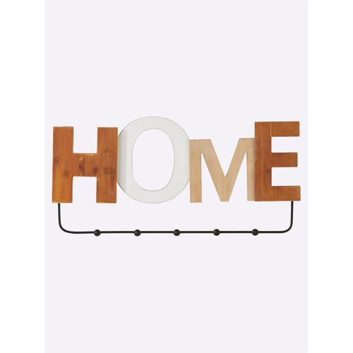 Hakenleiste, beige (natur), B:60cm H:29,5cm T:4,5cm, MDF, Hakenleisten