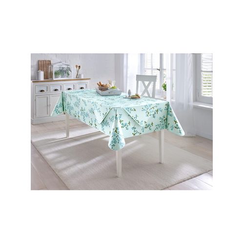 Tischdecke Gr. 2, blau (bleu), B:110cm L:140cm, Tischdecken, Gartentischdecke