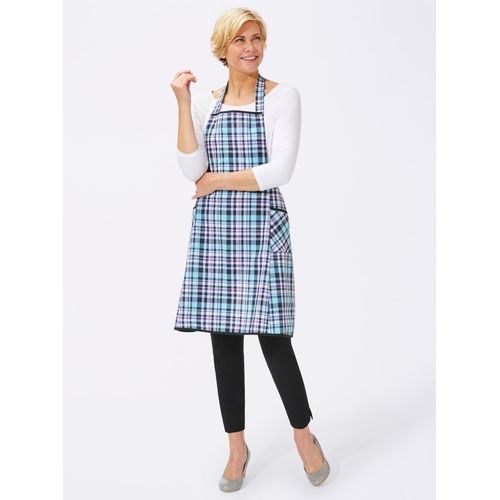 Kochschürze CLASSIC BASICS, Damen, blau (marine, kariert), Baumwolle, Schürzen