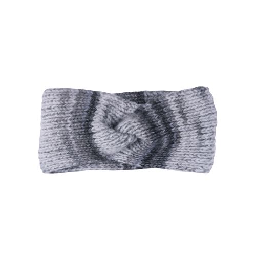 Stirnband CAPELLI NEW YORK, Damen, grau (grau combo), Strick, Materialmix, mehrfarbig, gemustert, casual,feminin, Mützen, mit Wollanteil